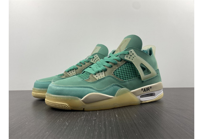 air jordan 4 retro of sail neptune/T*f*ny green cv9388-102